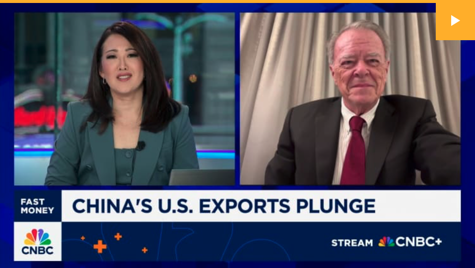 CNBC Fast Money: China's US Exports Plunge